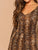 Snake Print V Neck Tailored Romper
