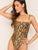 Snake Skin Print Cami Bodysuit