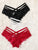 Cut-Out Floral Lace Panty Set 3pack