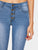 Button Waist Raw Hem Flare Leg Jeans
