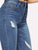 Ripped Frayed Hem Ankle Jeggings