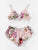 Lace Trim Floral Lingerie Set