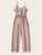 Striped Belted Cami Jumpsuit
