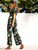 Tropical Print Knot Detail Jumpsuit