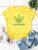 Letter And Cartoon Print Tee