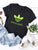 Letter And Cartoon Print Tee