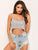 Rhinestone Crop Cami Top