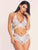 Cut-out Floral Lace Lingerie Set