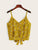 Calico Print Knot Back Cami Top