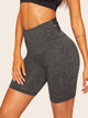 Solid Cross Back Cycling Shorts