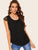 Contrast Lace Sleeve Blouse