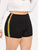Plus Contrast Striped Side Cycling Shorts