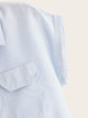 Striped Knot Hem Blouse