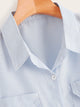 Striped Knot Hem Blouse