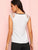 Guipure Lace Shoulder Contrast Bow Top