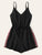 Contrast Taped Side Drawstring Romper