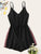 Contrast Taped Side Drawstring Romper