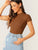 Mock Neck Rib Knit Top