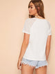 Lace Raglan Sleeve Tunic Tee