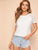 Lace Raglan Sleeve Tunic Tee