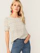 Bow Back Heart Print Top