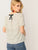 Bow Back Heart Print Top