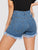 Raw Hem Denim Shorts