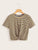 Twist Front Crop Tee