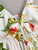 Floral Print Tie Front Shirred Back Cami Top