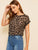 Cuffed Leopard Print Top