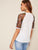 Embroidery Mesh Sleeve Top