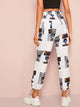 Drawstring Waist Pants