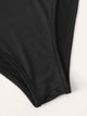 Off The Shoulder Laser Cut Ruffle Trim Bodysuit