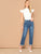 Mock Neck Ruffle Armhole Slim Fitted Bodysuit