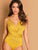 Plunging Neck Cross Wrap Cami Bodysuit