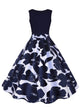 50s Floral Print Circle Dress
