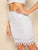 Solid Lace Overlay Skirt