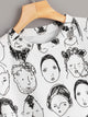 Random Figure Print Tee