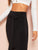 Tie Waist Split Side Solid Skirt