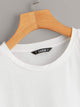 Color Block Leopard Print Tee