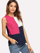Cut and Sew Keyhole Back Top