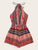 Tribal Print Knot Romper