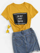 Letter Print Tee