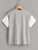 Letter Print Cut-and-sew Tee
