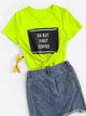 Letter Print Tee