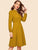 Keyhole Neck Covered Button Detail Dress