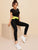 Crisscross Colorblock Waist Crop Leggings