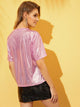 Drink Print Metallic Tee