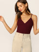 Rib Knit Crop Cami Top