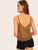Scallop Edge Laser Cut Suede Cami Top
